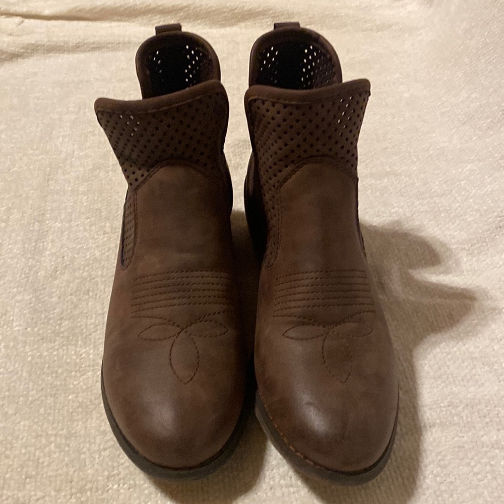 Brown booties